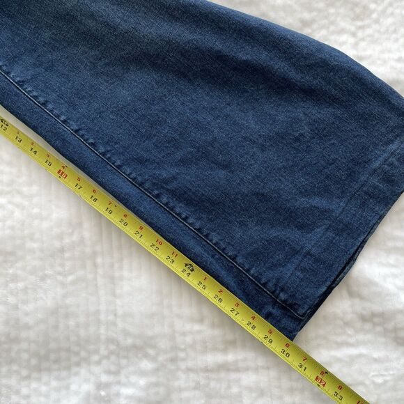 Old Navy Extra High Rise Wide Leg Jeans Trouser Denim Medium Wash Womens Plus 20 - Picture 9 of 11